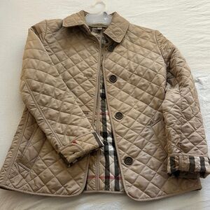 Tan Quilted vintage Burberry Jacket